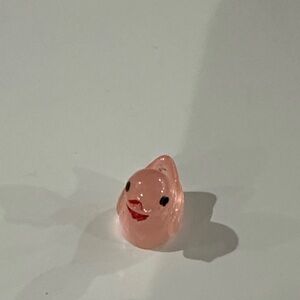 Pink Fish-Shaped Glass Figurine
